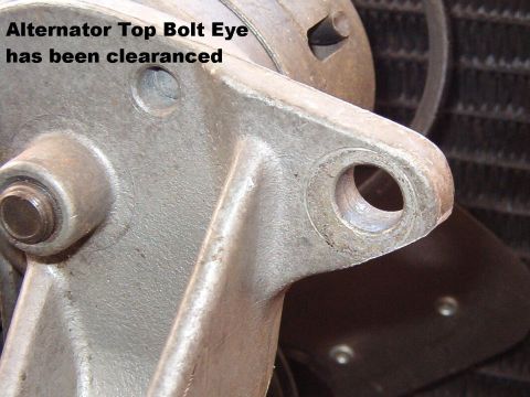 1975 Ford Bronco - A few seconds with the 4 1/2" grinder solves this problem. GO TO THE NEXT PIC.