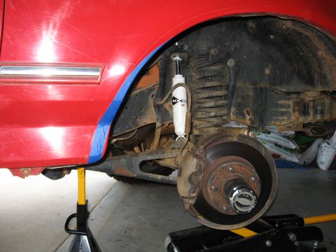 1995 Ford F-150 - Taped off. Cut on right. Bend on left.