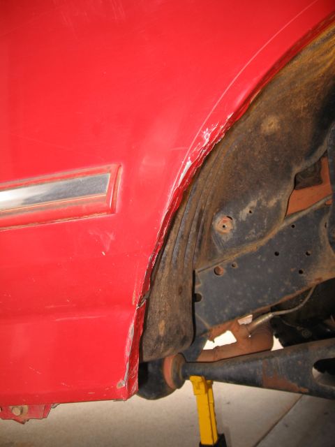 1995 Ford F-150 - All bent. Use big pliers and hammer to bend.