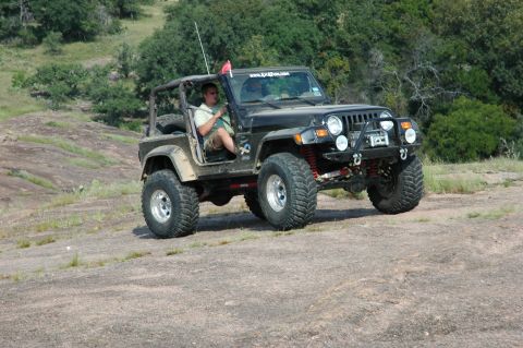 2001 Jeep Wrangler - This modified Jeep Wrangler appears to be from the TJ generation, not a 2001 model.