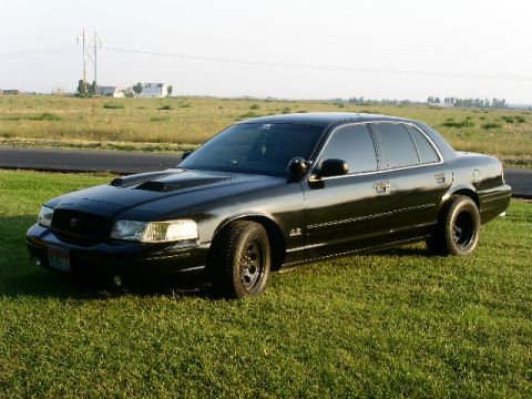 2001 Ford Crown Victoria - new hood scoops, plus 295/50-15 rear tires