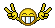 1968 Ford Mustang - A pixelated smiley face expresses joy with peace signs, set against a dark, abstract background.