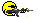 1968 Ford Mustang - A pixelated image shows the iconic Pac-Man character against a dark, starry background.