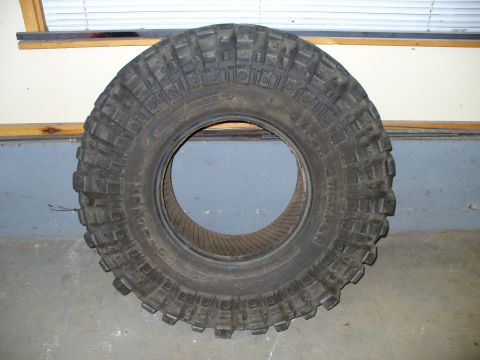 1978 Ford Bronco - This is a close-up of an off-road tire, not a 1978 Ford Bronco.
