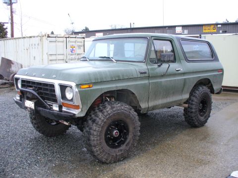 1978 Ford Bronco - This modified Ford Bronco sits high on off-road tires, ready for adventure.