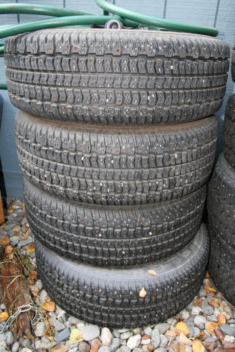 2003 Jeep TJ - Mastercraft Glacier Grip Studded P225-60-R16 (on rims)
