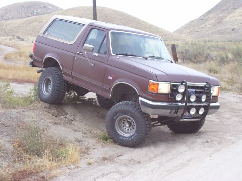 1990 Ford Bronco - bronco w/ a little flexing 2