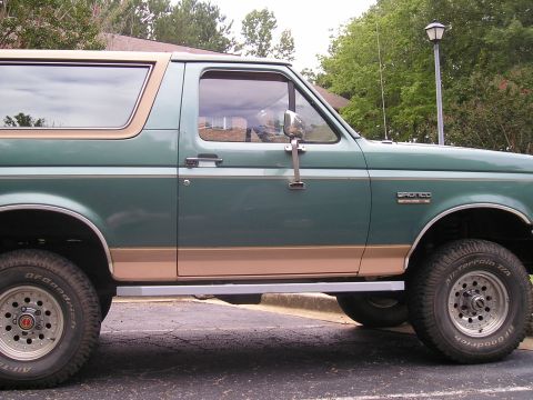 1989 Ford Bronco - I know there grey but gives a good idea as to what they look like on the truck and how far they come down.