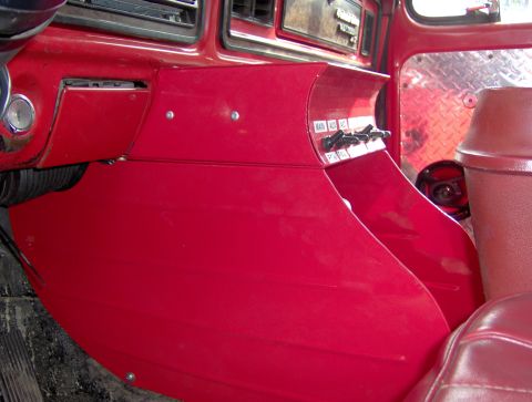 1978 Ford Bronco - Interior view of a 1978 Ford Bronco, focusing on the center console and switch panel.