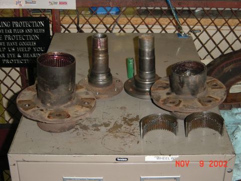 1986 Ford Bronco - The snap ring that holds the hub assembly itself was broken where you're supposed to grab it with the pliers on both sides, so we had to cu…