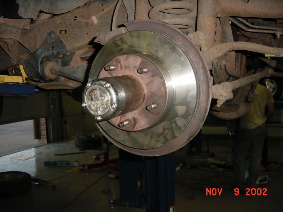 New rotors on both sides.
