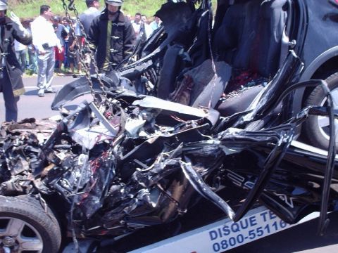 1987 Ford Thunderbird - This car sustained severe damage to its interior and exterior, requiring a tow.
