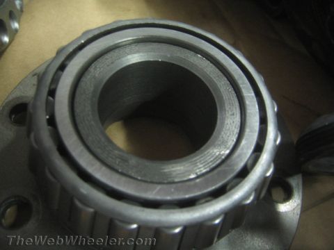 1987 Suzuki Samurai - Close-up of a wheel bearing, showing its internal components.