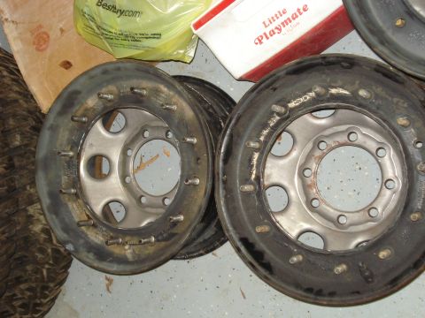 1996 Ford Bronco - two of the recentered rims