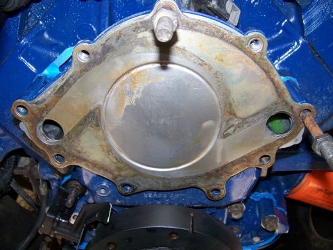 1990 Ford Bronco - Here's my old plate - not a perfect fit, but better.