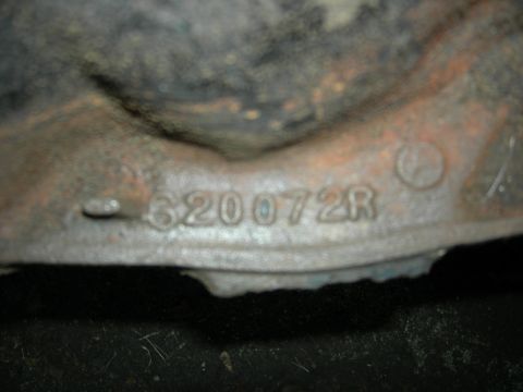 1996 Ford Bronco - A close-up shows a cast metal part with the number 620072R stamped into it.