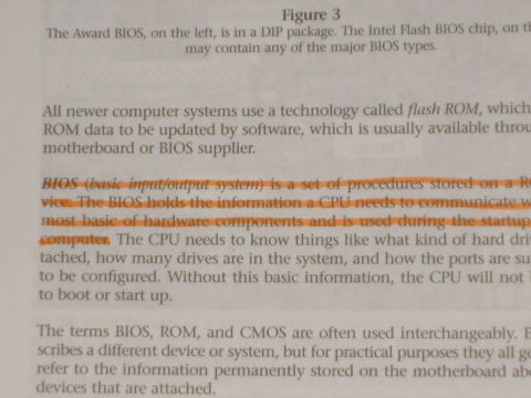 1993 Ford Bronco - This document page discusses computer BIOS and flash ROM technology, with key terms highlighted.