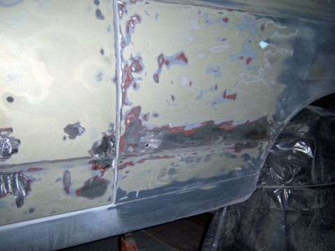 1967 Ford Ranchero - welded up trim holes