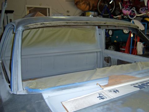 1967 Ford Ranchero - shot primer in the interior and all the jambs