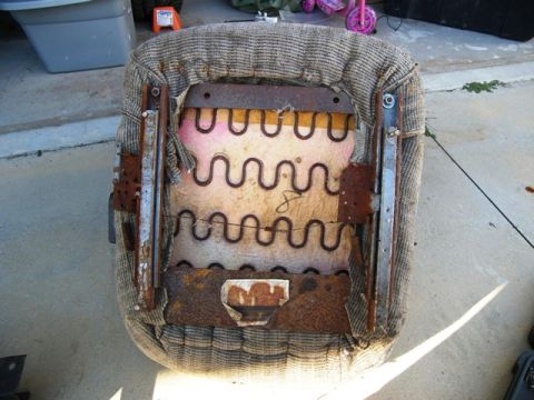 1978 Ford Bronco - This image shows the internal springs and frame of a worn car seat, not a complete vehicle.