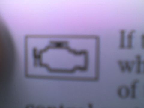 1990 Ford Bronco - This image shows an engine warning light symbol, not a 1990 Ford Bronco.