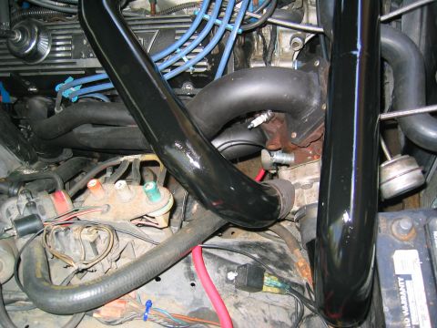 1981 Ford LTD - Passenger side header. I think I'm done fabricating the pipes and this is a final mock-up to double check everything. The pipes are all pai…