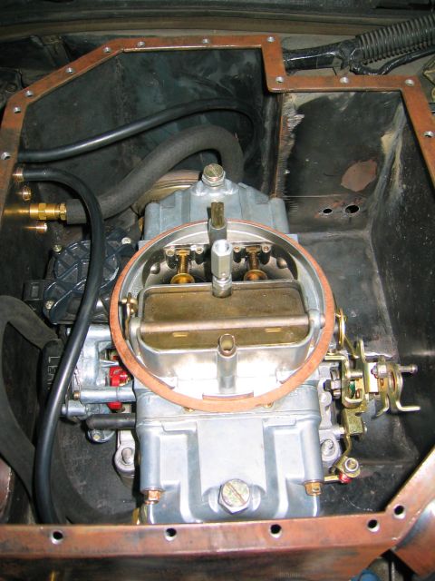 1981 Ford LTD - See there is a Holley in the box. I've added braided stainless -8 lines to replace the 3/8 hose in this pic. I also added a K&N stub stack.…