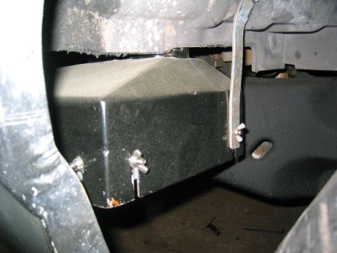 1981 Ford LTD - I made this box to hold a stock late model Camaro panel filter. It got wet in the rain so I added a shield.