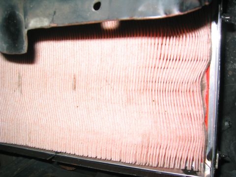 1981 Ford LTD - Bottom view of the filter in the box. That filter got wet and sucked into the pipes.