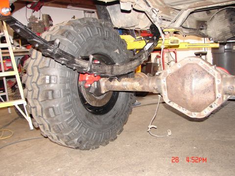 1989 Ford Bronco - Rear axle and suspension components are visible in this close-up shot.