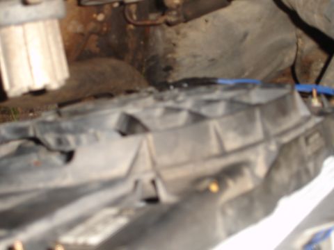1989 Ford Bronco - This photo shows a fan shroud, likely from the engine bay of a vehicle.