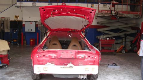 1996 Ford Probe - All the glass has been removed to get every little crack painted with no paint on the moldings!