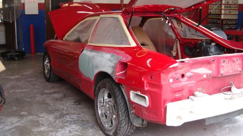1996 Ford Probe - Fixing the damage on both quarter panels.