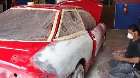 1996 Ford Probe - Shaving the antenna off as well as both key holes. Will also be relocating the windshield squirters....