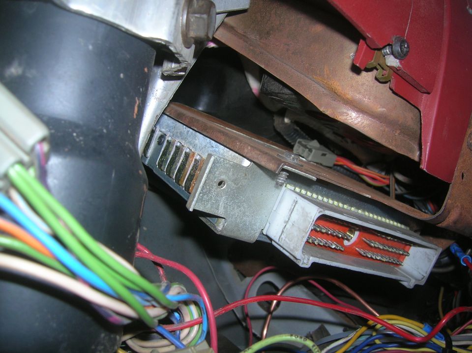 computer location under dash.