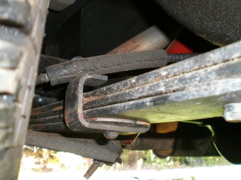 1966 Ford Mustang - Cracked rubber bushing on leaf spring suspension system.
