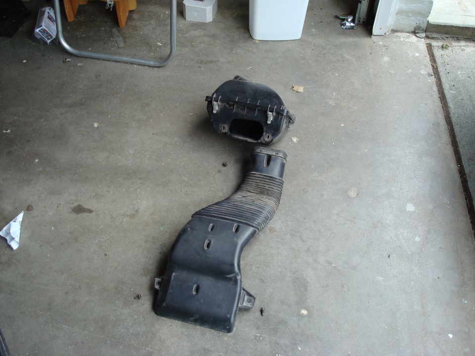 Got the old restrictive intake out...