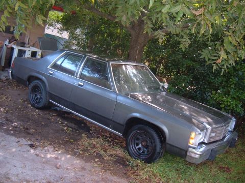 1981 Ford LTD - Okay, here's how the car sits as of 9-30-07. I've painted it and it has newer rims and tires. I bought 16x8 rims so I could use the drag ra…