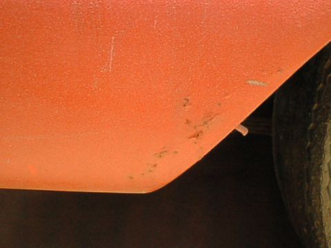 1959 Ford Thunderbird - the rust.... this is all there is on the whole car! a few bubbles on the right rear wheel house. it is only rusty here because the car did…