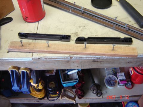 1993 Ford Bronco - Check out my trick ass painting stands. Roofing nails and scraps of wood.