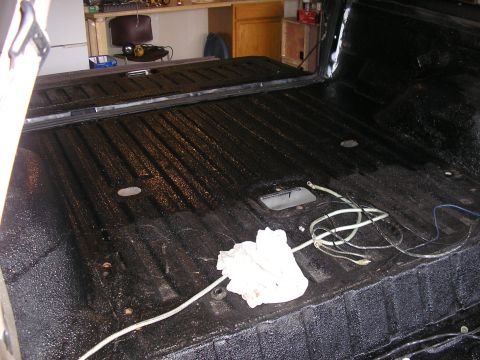 1996 Ford Bronco - The line between shiny and dull is where I used the UV protectant on the exposed areas.