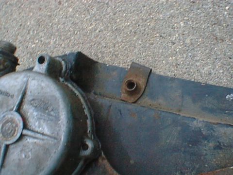 1977 Ford F-250 - Here is the clip installed. It works better if you enlarge the holes slightly so the clips lock in properly.