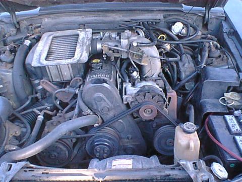 1986 Ford Mustang - at least it is original and pretty much unmolested! even the alternator finger guard is still on it.