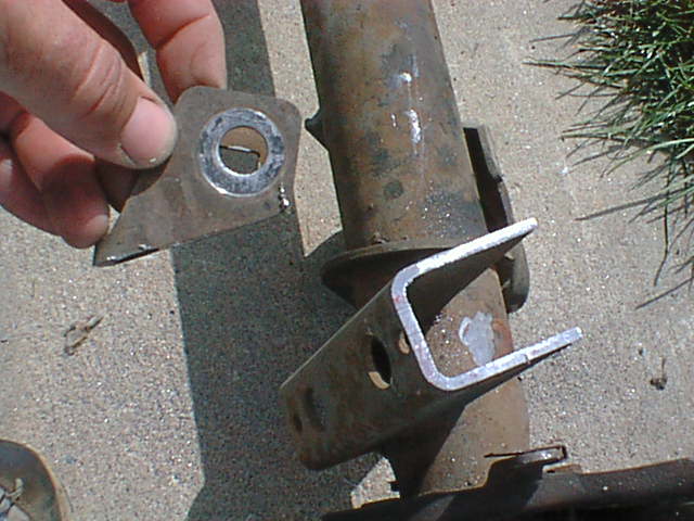 this is the top cut off the tbird quad shock mount