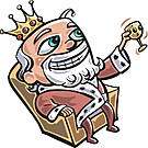 1992 Ford Mustang - A cartoon king character is depicted sitting on a throne and holding a goblet.