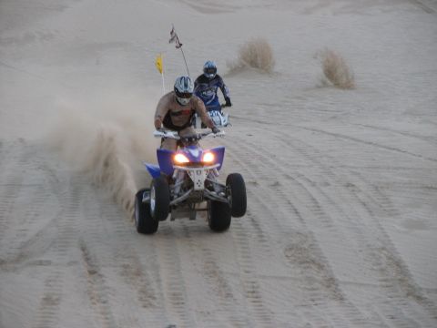2003 Suzuki LTZ400 - Tobby & me going around for more air.