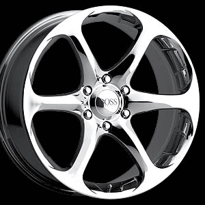 1996 Ford Probe - BOSS brand chrome wheel with a six split-spoke design.