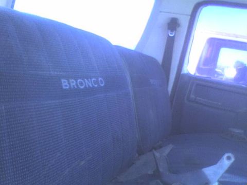 1978 Ford Bronco - Neato embroidered Bronco split bench.