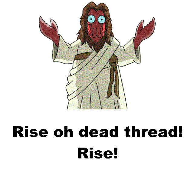 Muppet character in a white robe with arms outstretched