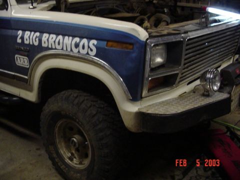 1985 Ford Bronco - Before the lift.